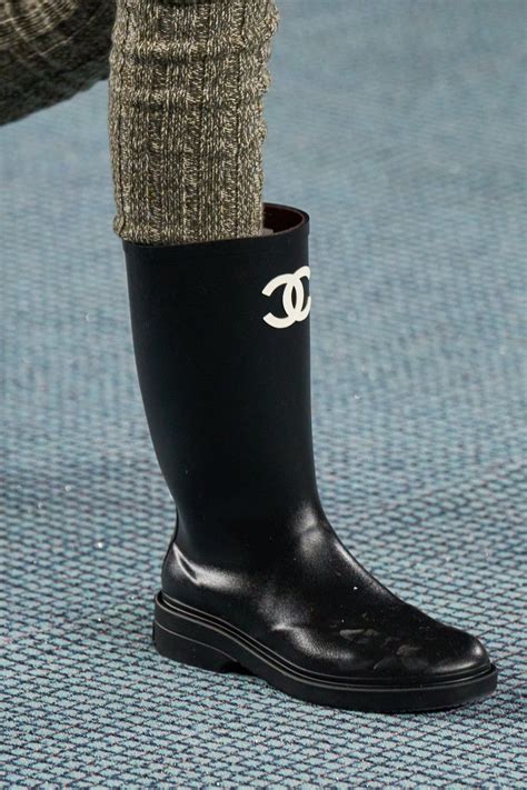 rain boot chanel|Chanel boots fall 2022.